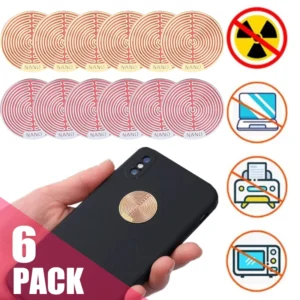 Round Metal ANTI-Radiation Stickers EMF Protection For Mobile Phone Laptop iPad Tablet Electronic Devices Self-adhesive Blockers